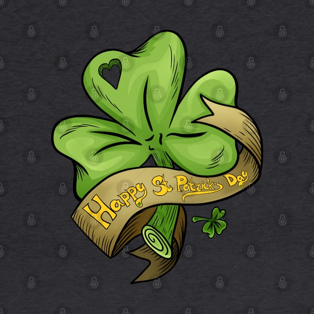 Happy Patrick's Day Shamrock by KimLeex